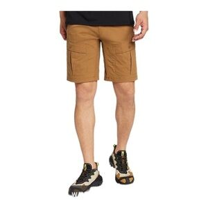 Eddie Bauer Cargo Shorts | Men’s 32 Bronze Twill Stretch Hiking Outdoor NWT